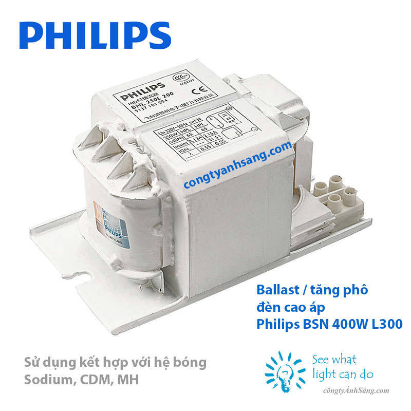 Ballast tang pho cao ap Philips BSN 400w L300 congtyanhsang.com