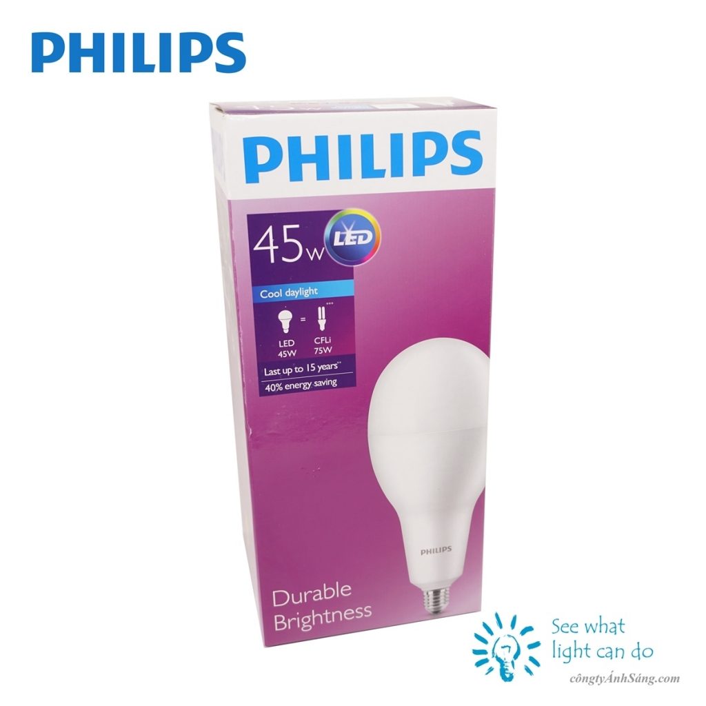 Bong LED Bulb PHILIPS 45W E27 www.congtyanhsang.com