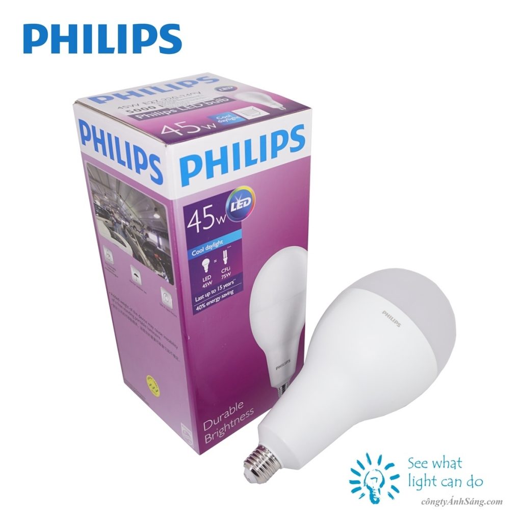 Bong LED Bulb PHILIPS 45W E27 www.congtyanhsang.com