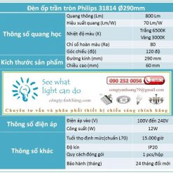 thong so den op tran tron philips 31814 congtyanhsang.com