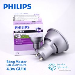 Bóng PHILIPS Master LED spot 4.3W GU10 Dimmable