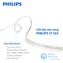 LED day PHILIPS 31162 8W 50m (1) www.congtyanhsang.com