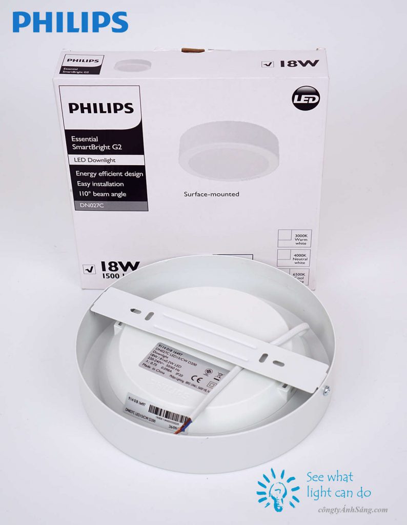 Den op tran LED PHILIPS DN027C LED9 11W DN027C LED12 15W DN027C LED15 18W DN027C LED20 23W (3) www.congtyanhsang.com