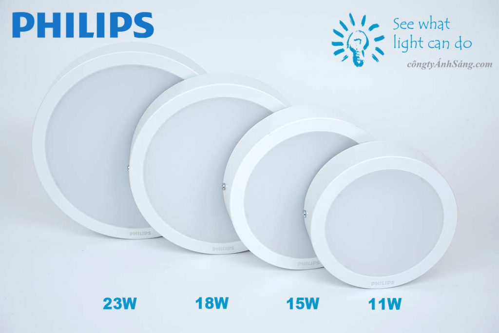 Den op tran LED PHILIPS DN027C LED9 11W DN027C LED12 15W DN027C LED15 18W DN027C LED20 23W www.congtyanhsang.com