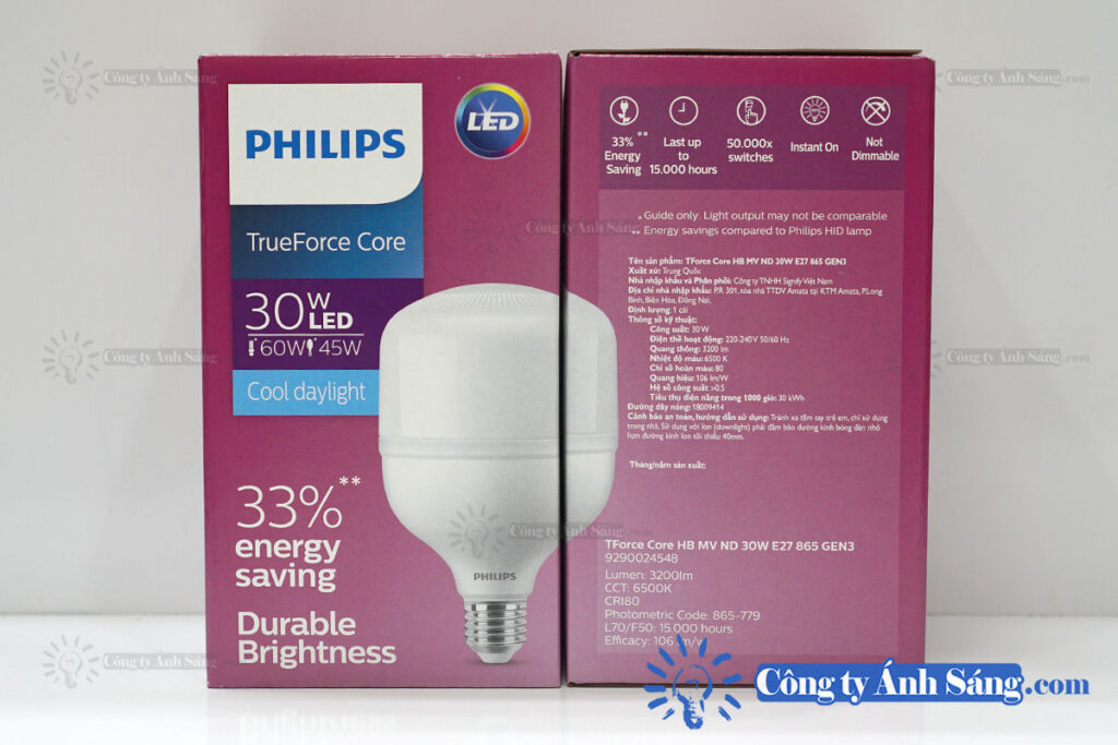 Bong LED tru PHILIPS TrueForce Core 30W E27 (4) www.congtyanhsang.com