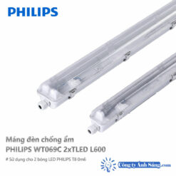 Bo den chong nuoc LED PHILIPS WT069C 2xTLED L600 www.congtyanhsang.com