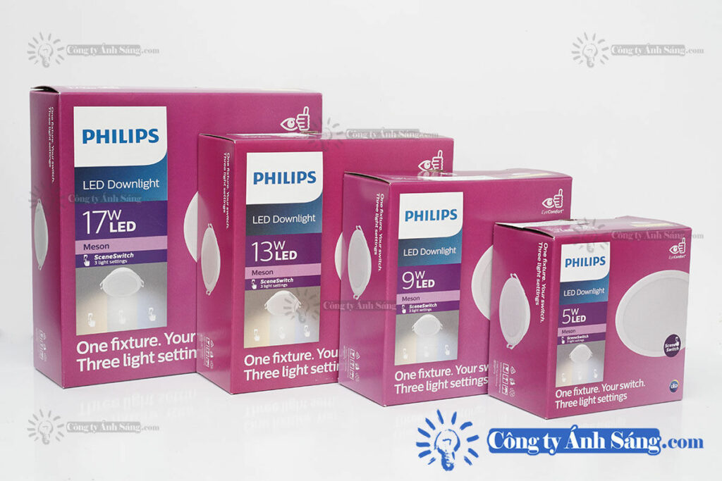 Den am tran LED PHILIPS Meson SSW 9W D105 8W D80 13W D125 17W D150 www.congtyanhsang.com